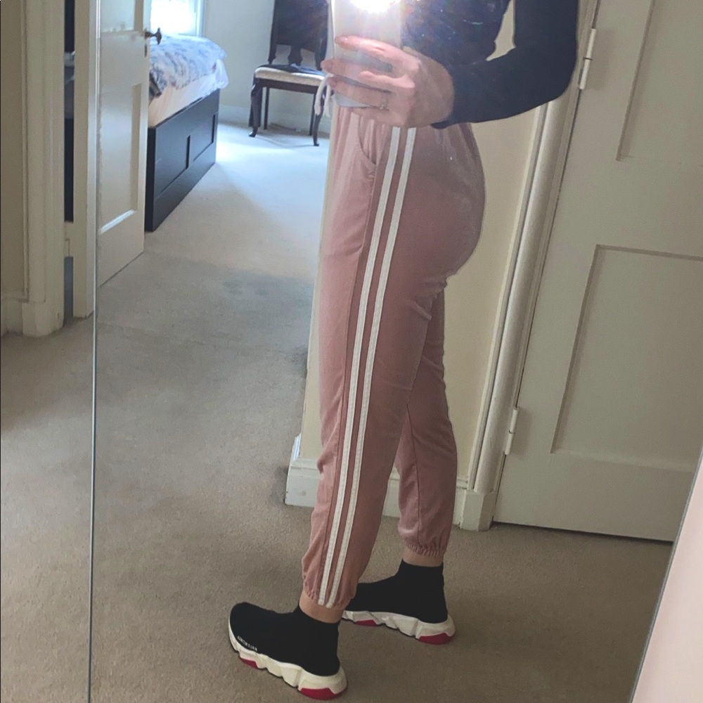 Pink Velvet Pants